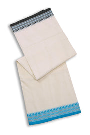 White Dhaniakhali Cotton Sarees Without Blouse 10075204