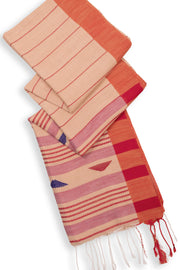 Beige Bengal Handwoven Cotton Saree 10075334