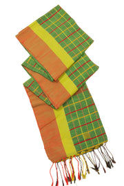 Green Bengal Handwoven Cotton Saree 10075340