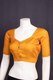 Amber Honey Yellow Kanjivaram Silk Blouse 10076646