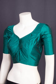 Aqua Green Kanjivaram Silk Blouse 10076649