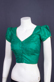 Sea Green Kanjivaram Silk Blouse 10076654