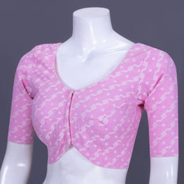 Light Pink Banarasi Cotton Blouse 