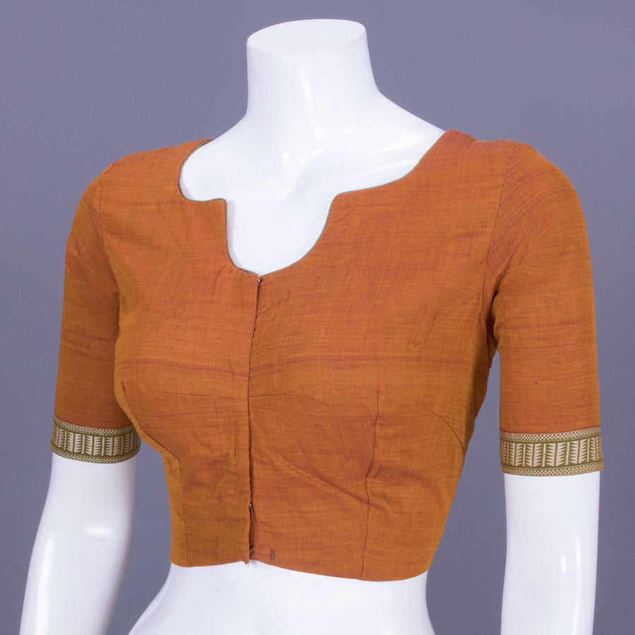 Brown Andhra Cotton Blouse