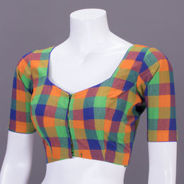 Multicolour Chettinad Cotton Blouse 10070780