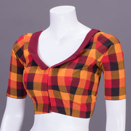 Multicolour Chettinad Cotton Blouse 10070786