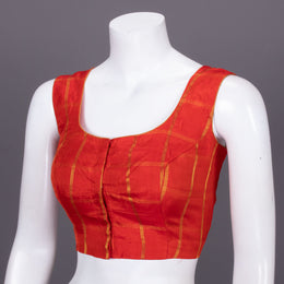 Red Gadwal Silk Blouse 10072439
