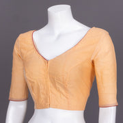 Brown Andhra Weave Cotton Blouse 10072472