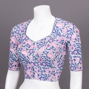 Grey Hand Block Printed Cotton Blouse 10073317