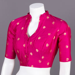 Pink Banarasi Silk Blouse 10073443