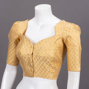 Gold Banarasi Silk Blouse 10073459