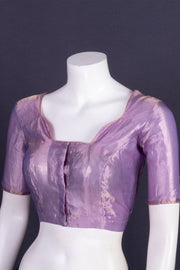 Lavender Banarasi Tissue Silk Blouse 10075965
