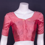 Peach Banarasi Katan Silk Blouse 10076214