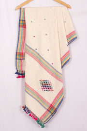 Off - White Bhujodi Kala Cotton Dupatta 10070527 - Avishya