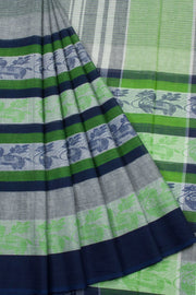 Grey Handloom Dhaniakhali Cotton Saree 10062580