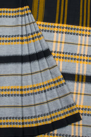 Grey Handloom Dhaniakhali Cotton Saree 10062585