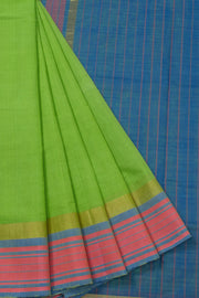 Spring Green Negamam Cotton Saree- Avishya