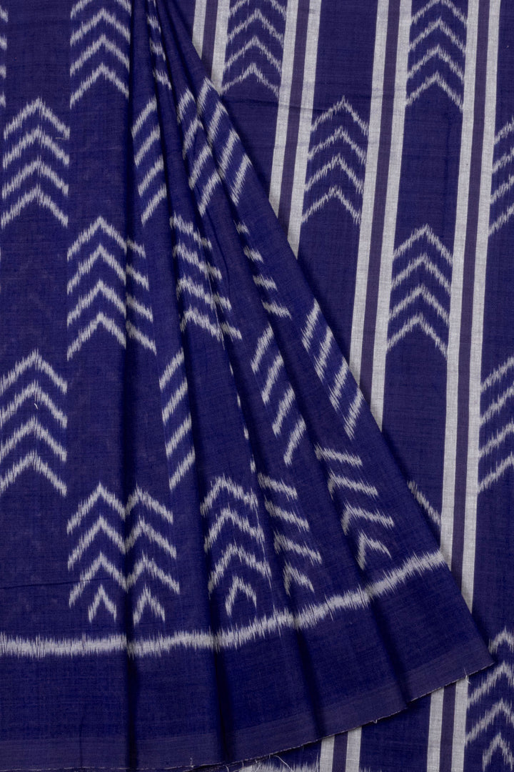 Blue Handloom Odisha Ikat Cotton Saree  - Avishya