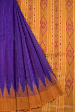 Purple Gopalpur Tussar Silk Saree with Ikat pallu 10069904 - Avishya