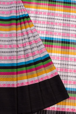 Multicolour Handloom Dhaniakhali Cotton Saree