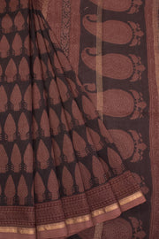 Black Bagh Printed Silk Cotton Saree 10071018