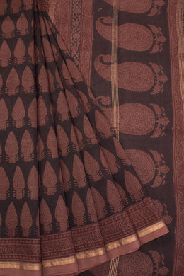 Black Bagh Printed Silk Cotton Saree 10071018