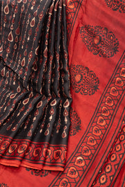 Black Vanaspathi Modal Silk Saree