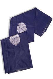 Blue Banarasi Vegan Silk Saree 10074006