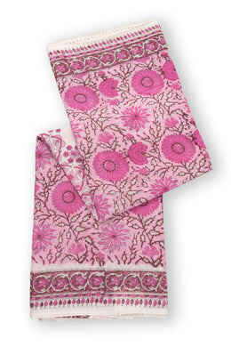 Pink Sanganeri Printed Mulmul Cotton saree 10074069