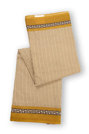 Brown Hand Block Printed Mulmul Cotton Saree 10074076