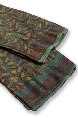 Green Vanaspathi Printed Modal Vegan Silk Sarees 10074140