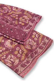 Purple Vanaspathi Printed Modal Vegan Silk Saree 10074142