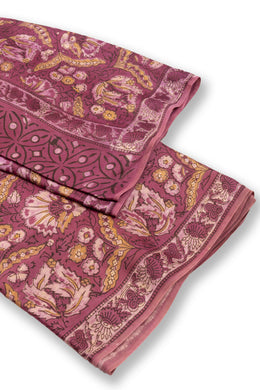 Purple Vanaspathi Printed Modal Vegan Silk Saree 10074142