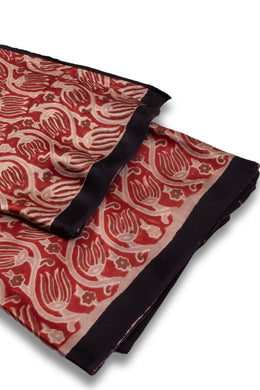 Red Vanaspathi Printed Modal Vegan Silk Saree 10074143