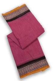 Candy Pink Hand Block Printed Kota Cotton Saree 10074171