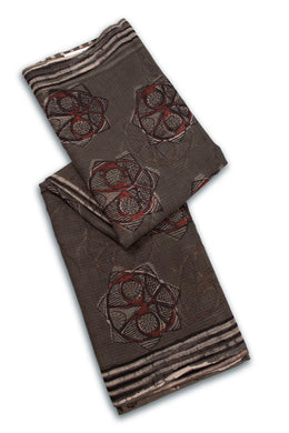 Judge Grey Jahota Print Kota Cotton Saree 10074193