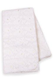 White Handloom Jamdani Style Cotton Saree with Blouse 10074215