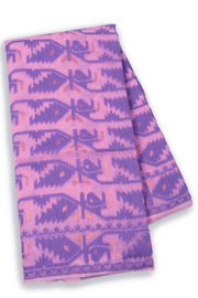 Pink Handloom Jamdani Style Cotton Saree 10074223