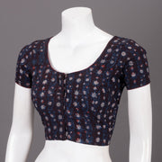 Marron Hand Block Jahota Printed Cotton Blouse 10074485