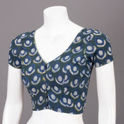 Green Hand Block Jahota Printed Cotton Blouse 10074487