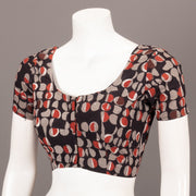 Black Hand Block Jahota Printed Cotton Blouse 10074495