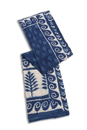 Indigo Blue Dyed Mulmul Cotton Saree 10075055