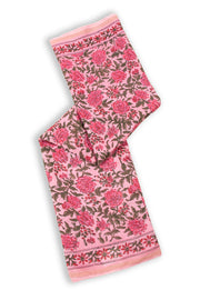 Pink Sanganeri Printed Silk Cotton Saree 10075711