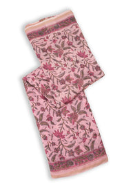 Pink Sanganeri Printed Silk Cotton Saree 10075714