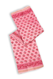 Pink Sanganeri Printed Silk Cotton Saree 10075716