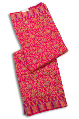 Pink Kashmiri Printed Silk Saree 10075980