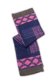 Blue Dabu Printed Silk Cotton Saree 10077015