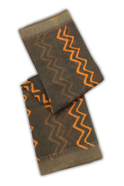 Brown Dabu Printed Silk Cotton Saree 10077020