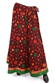 Hand Block Printed Kalidar Cotton Skirt 10055170