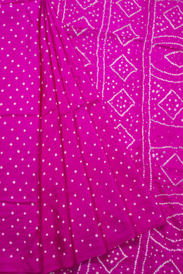 Pink Mulberry Silk Saree With Mukaish work 10073086